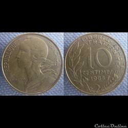 10 Centimes 1988
