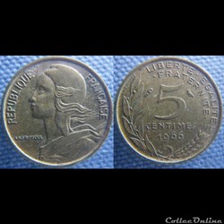 5 Centimes 1966