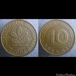10 Pfennig 1994 J