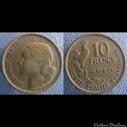 10 Francs 1957