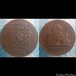 2 centimes 1863