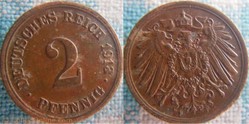 2 pfennig 1913 F