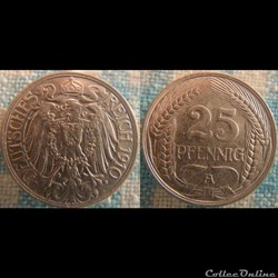 25 pfennig 1910 A