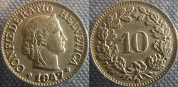 10 Rappen 1947 B