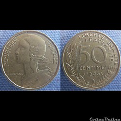 50 centimes 1963