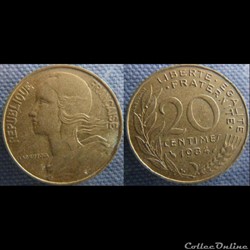 20 Centimes 1984