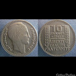 10 Francs 1945