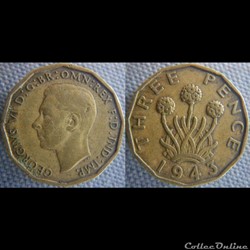 3 pence 1943
