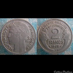 2 Francs 1946 B