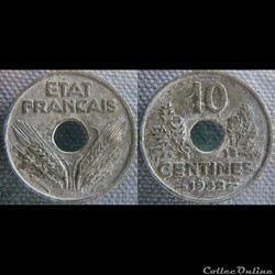 10 Centimes 1942