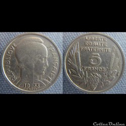 5 Francs 1933