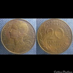 20 Centimes 1981