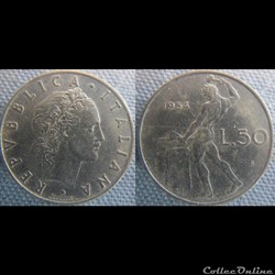 50 Lire 1954