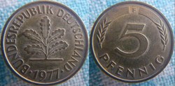 5 Pfennig 1977 F