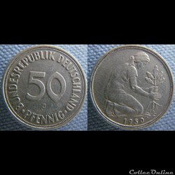 50 Pfennig 1950 J