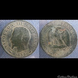 5 Centimes 1853 A