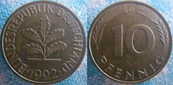 10 Pfennig 1992 D