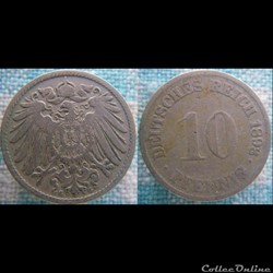 10 pfennig 1893 G