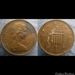 1 New Penny 1975
