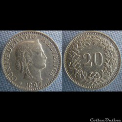 20 Rappen 1947 B