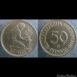 50 Pfennig 1982 D