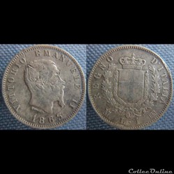1 lire 1863 M