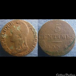 5 Centimes An 4 A