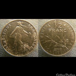 Demi Franc 2000 Abeille
