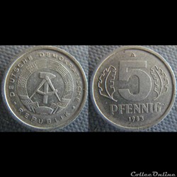 5 Pfennig 1983 A RDA