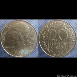 20 Centimes 1993