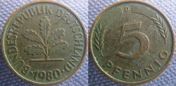 5 Pfennig 1980 D
