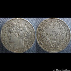 2 Francs 1887 A