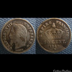 20 Centimes 1867 BB