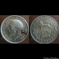 6 Pence 1914
