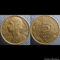 5 Centimes 1971
