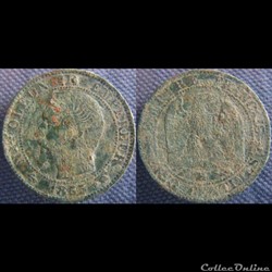 5 Centimes 1855 MA ancre