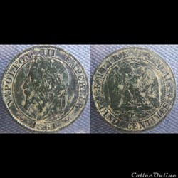 5 Centimes 1861 K