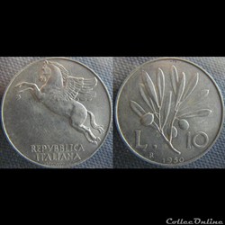 10 Lire 1950