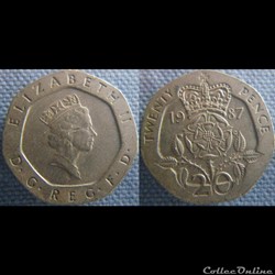20 Pence 1987