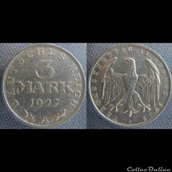 3 Mark 1922 A