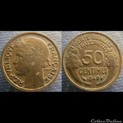 50 centimes 1940