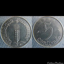 5 Centimes 1963