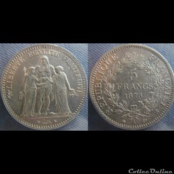 5 Francs 1875 A