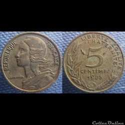 5 Centimes 1985