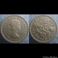 6 Pence 1962