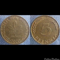 5 Pfennig 1970 G