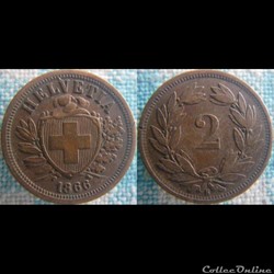 2 Rappen 1866