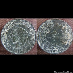 5 Centimes 1877 K