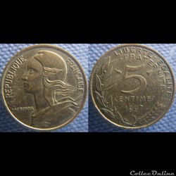 5 Centimes 1997