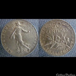 50 centimes 1917
